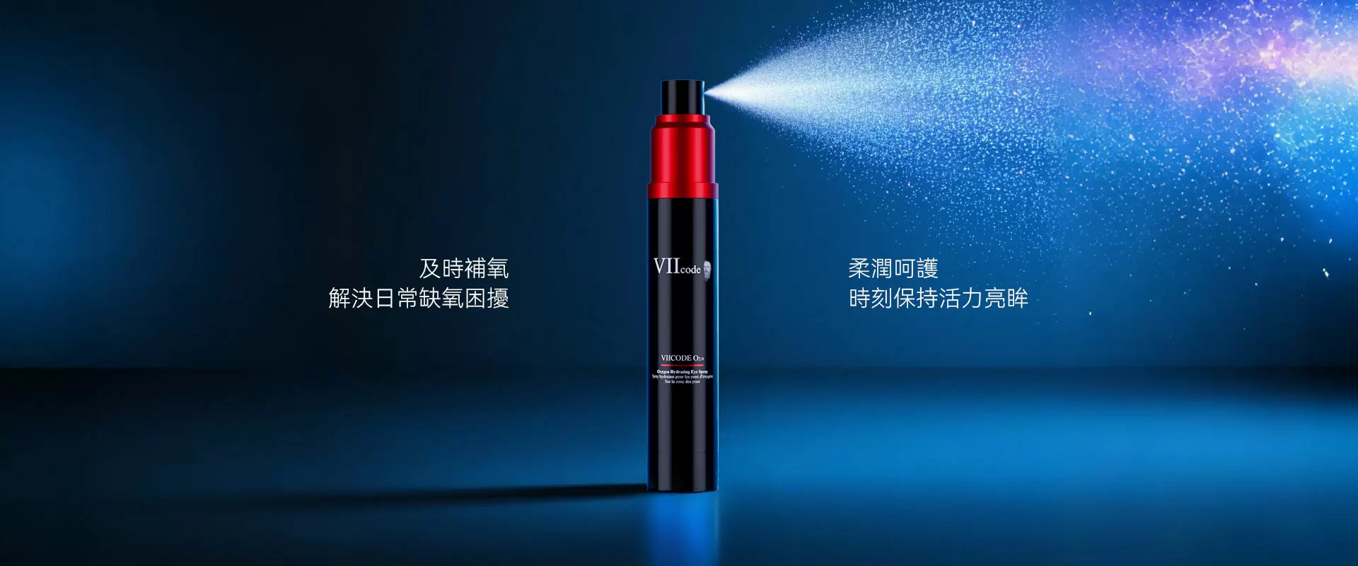 VIIcode氧眼露潔面後日曬後上妝及旅行使用場景
